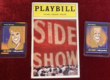 BROADWAY Alice Ripley SIDE SHOW  Emily Skinner MUSICAL OBC PLAYBILL LOB SET