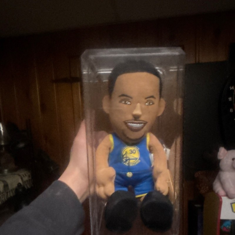 Signed Bleacher Creatures NBA Curry #30 Collectible Figure Fabric 