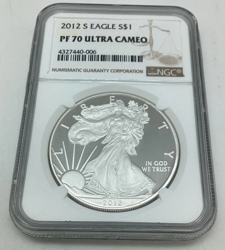 2012 S American Silver Eagle NGC PF 70 Ultra Cameo