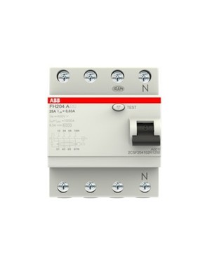ABB 2CSF204102R1250 FH204 A-25/0.03 Fehlerstromschutzschalter 4P Typ A 30mA 25A