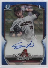 2023 Bowman Draft Chrome Prospect Blue Wave Refractor /150 Grayson Hitt Auto 0wq