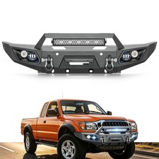 Front Bumper For Toyota Tacoma 1995-2004 Pickup Truck Wwinch Plate Led Lights Front Bumper For Toyota Tacoma 1995-2004 Pickup Truck Wwinch Plate Led Lights