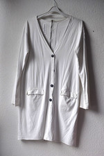 Weisse RUNDHOLZ Jacke Damen Gr. 40-42  Baumwo...