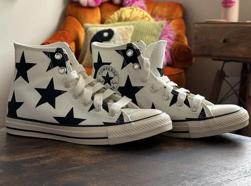 NUOVE scarpe donna Converse Chuck All Star Hi Large Stars Celestial A09898F taglia 9