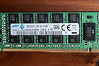 New ListingSamsung 32GB DDR4 ECC Registered RDIMM PC4-2133P 288-Pin M393A4K40BB0
