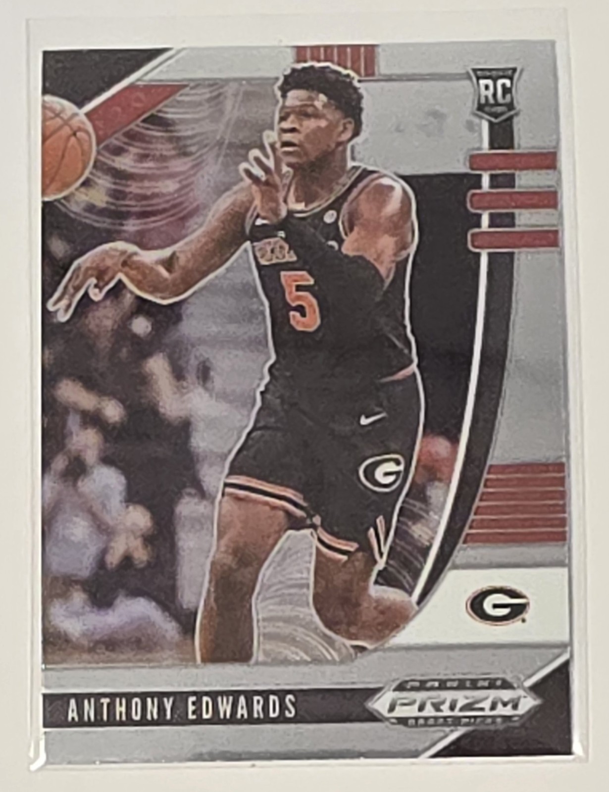 A 2020-21 PANINI PRIZM DRAFT PICKS ANTHONY EDWARDS ROOKIE CARD #41 TIMBERWOLVES