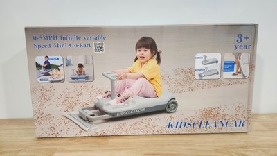 KIDSCLEANCAR Portable Go Kart Ride-On Race Car-new