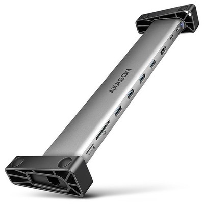 AXAGON HMC-10HLS Multiport Hub 4x USB-A and 2x USB-C HDMI 4k/60Hz RJ-45 SD/microSD