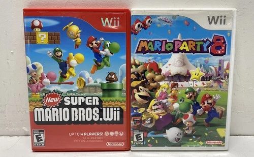 Mario Party 8 & New Super Mario Bros - Nintendo Wii (CIB)