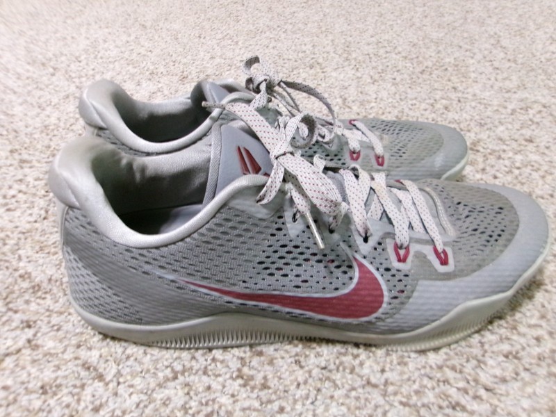 Nike Kobe 11 Lower Marion Wolf Grey University Red 836183-006 Mens 13