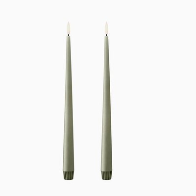 Ester & Erik LED Taper Candle Artichoke Set 2pce 30cm