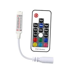 RF Wireless Remote LED Controller for 5-24V 5050 17-Key RF RGB LED Controller