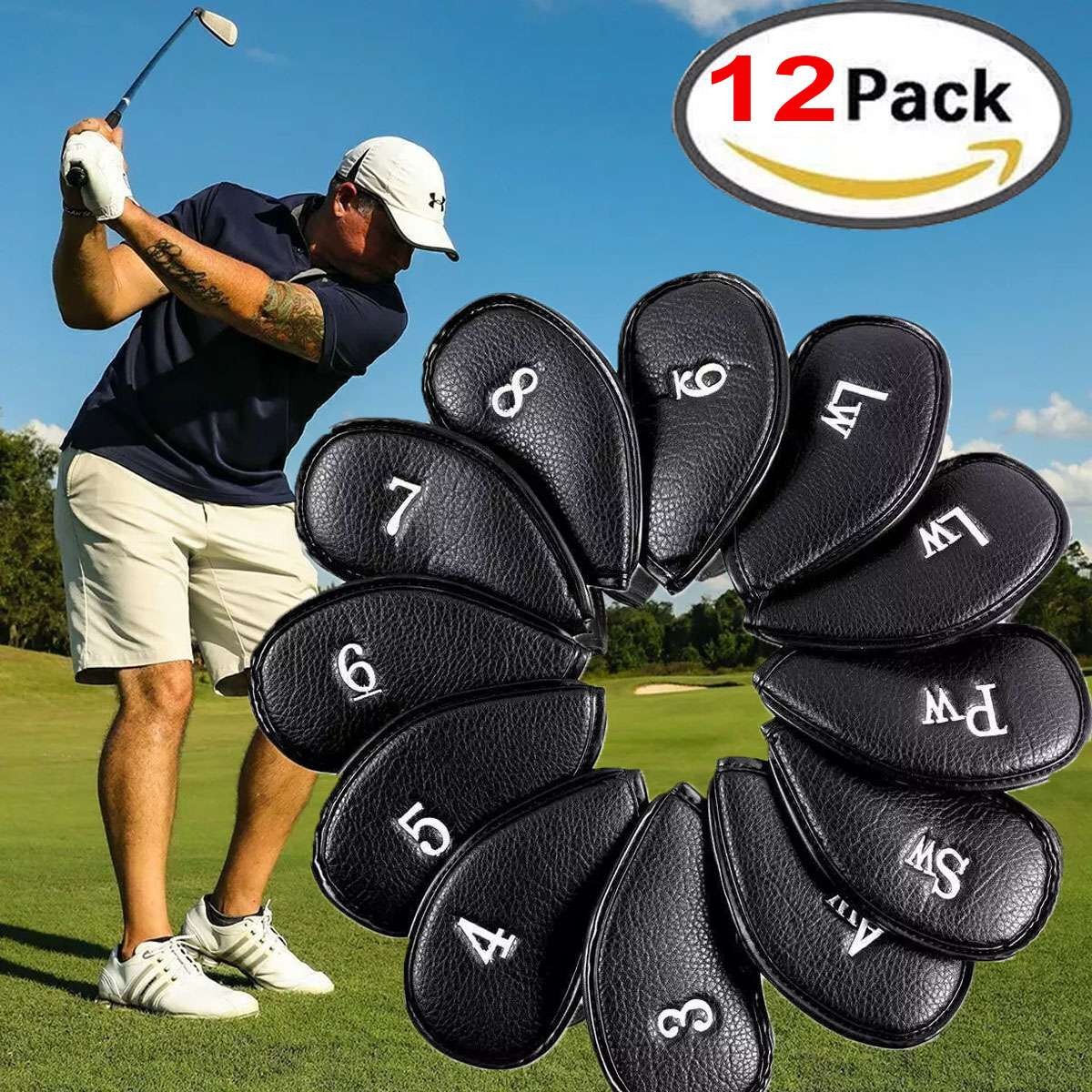 Iron Head Covers Thick Synthetic Golf Club Headcover Set