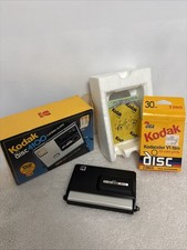 Kodak Disc 4100 Camera in Box With Manual  Film Cartridge. Vintage Untested