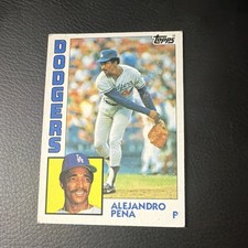 Topps 1984 Alejandro Pena #324 Rookie Los Angeles Dodgers MLB Baseball Card. rookie card picture