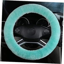 Fluffy Steering Wheel Cover for Women Fuzzy Steering Wheel Cover Winter Green
