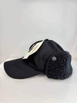 UGG Wool & Faux Shearling Trapper Hat Black Men  L/XL NWT  New