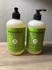 2 Mrs. Meyer's Clean Day Fresh Cut Grass Hand Soap Olive Oil Aloe 12.5oz.