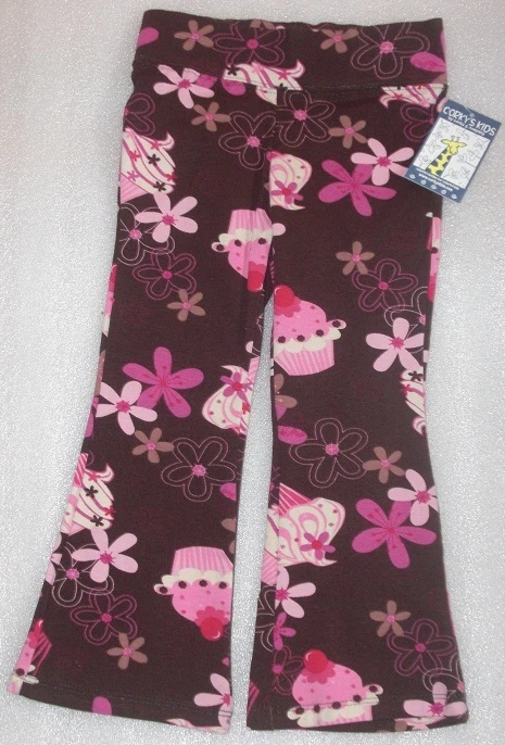 Calça perna alargada Corky's Kids aniversário cupcake nova com etiquetas tamanho 4T - Imagem 2 de 2