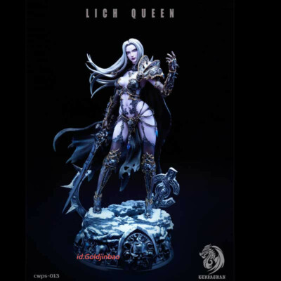 Leviathan Studio WOW Lich King Resin Model Female Arthas Statue In Stock H56cm