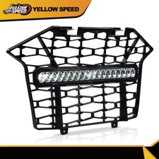 Fit For 2020-2023 Polaris RZR PRO XP Front Bumper Mesh Grill Grille w/ LED Light