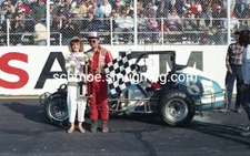 VINTAGE RACING PHOTO 8X10 #1662-18; RICH VOGLER, 1987 SALEM, USAC SPRINTS