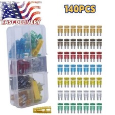 Micro 2 Fuses Blade Fuse Kit Automotive Commercial Assortment With Clip 140Pcs
