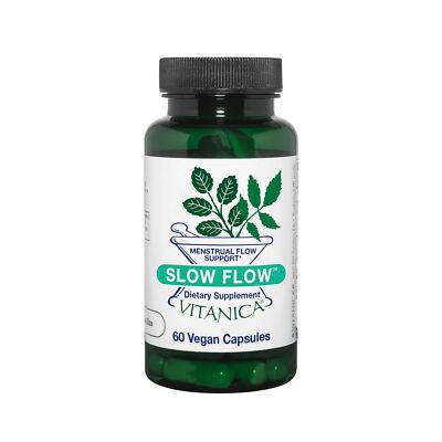Slow Flow Menstrual Flow Support Vegan 60 Capsules Slow Flow Pro Logo