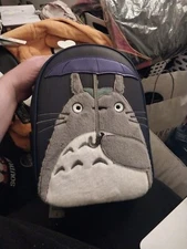 NWT Ghibli My Neighbor Fuzzy Totoro w/Umbrella Mini Backpack