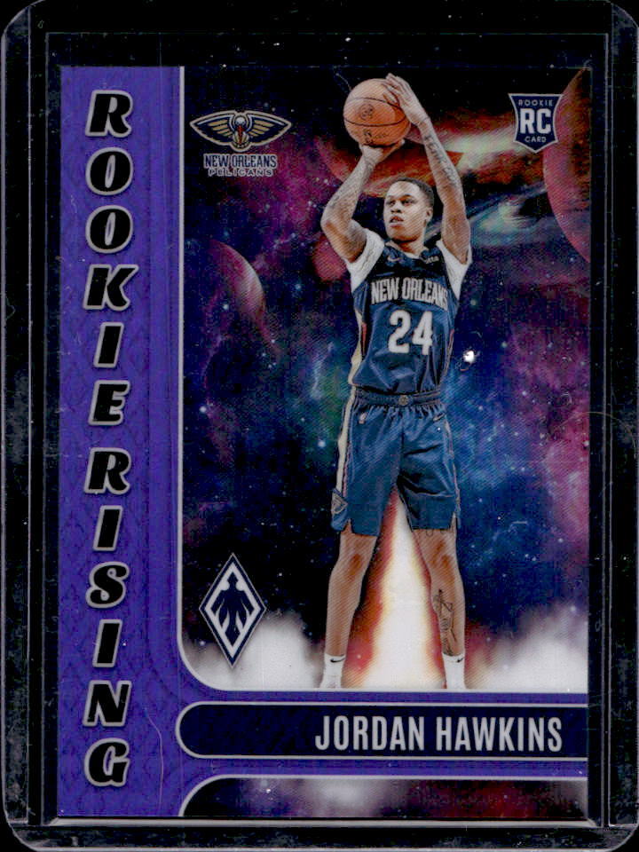 2023-24 Panini Phoenix Jordan Hawkins Rookie Rising Purple RC #/75 #17