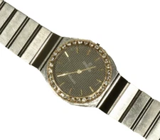 14k Gold & Stainless Steel Concord Natural Diamond Ladies Watch For Parts