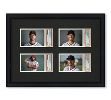 PSA Graded Card Frame Display Holds (4) Slabs Baseball, UV Protection (optional)