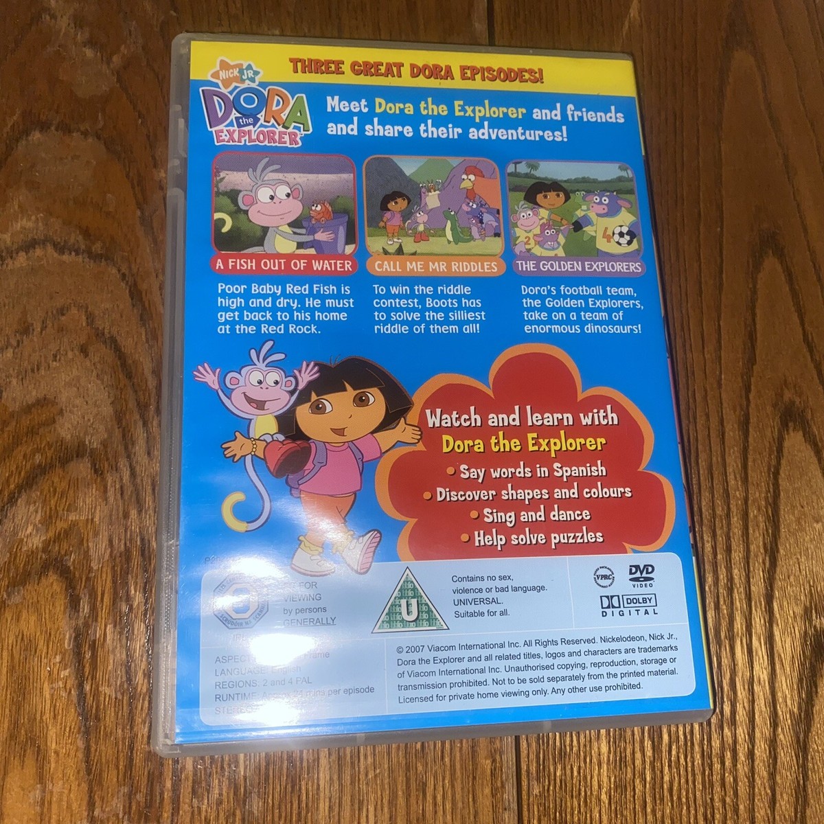 Dora The Explorer #9 DVD Collection 3 Episodes Packed With Action