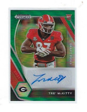 2021 Panini Prizm Draft Picks Tre' McKitty Autographs Green RC Auto #DPA-TRE