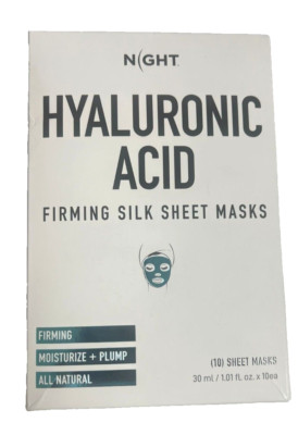 Night - Skincare Hyaluronic - Acid Anti-Aging Silk Sheet Masks - 10 Count