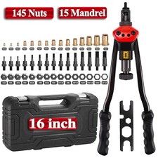 Rivet Nut Gun Kit Rivnut Setting Tools Nut Setter Hand Blind Riveter 16"/13"/12"