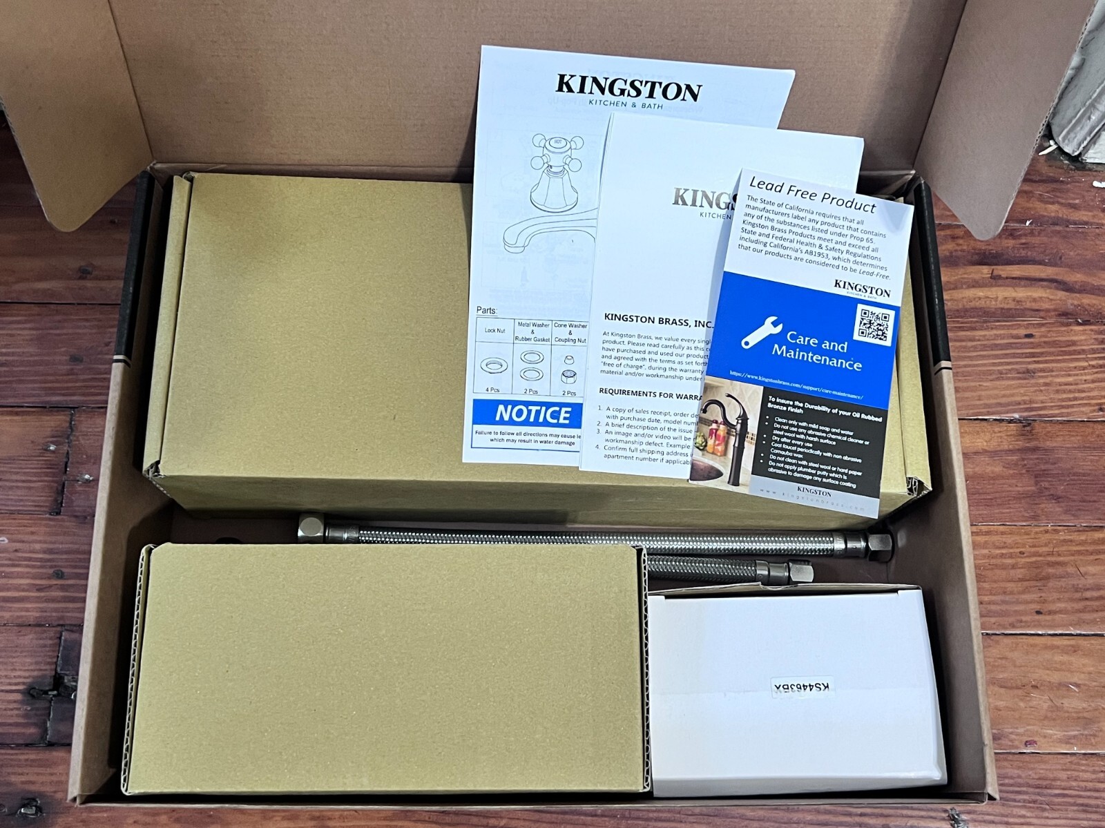 Kingston Brass KS4463BX Metropolitan 8" Widespread Bathroom Faucet Antique Brass