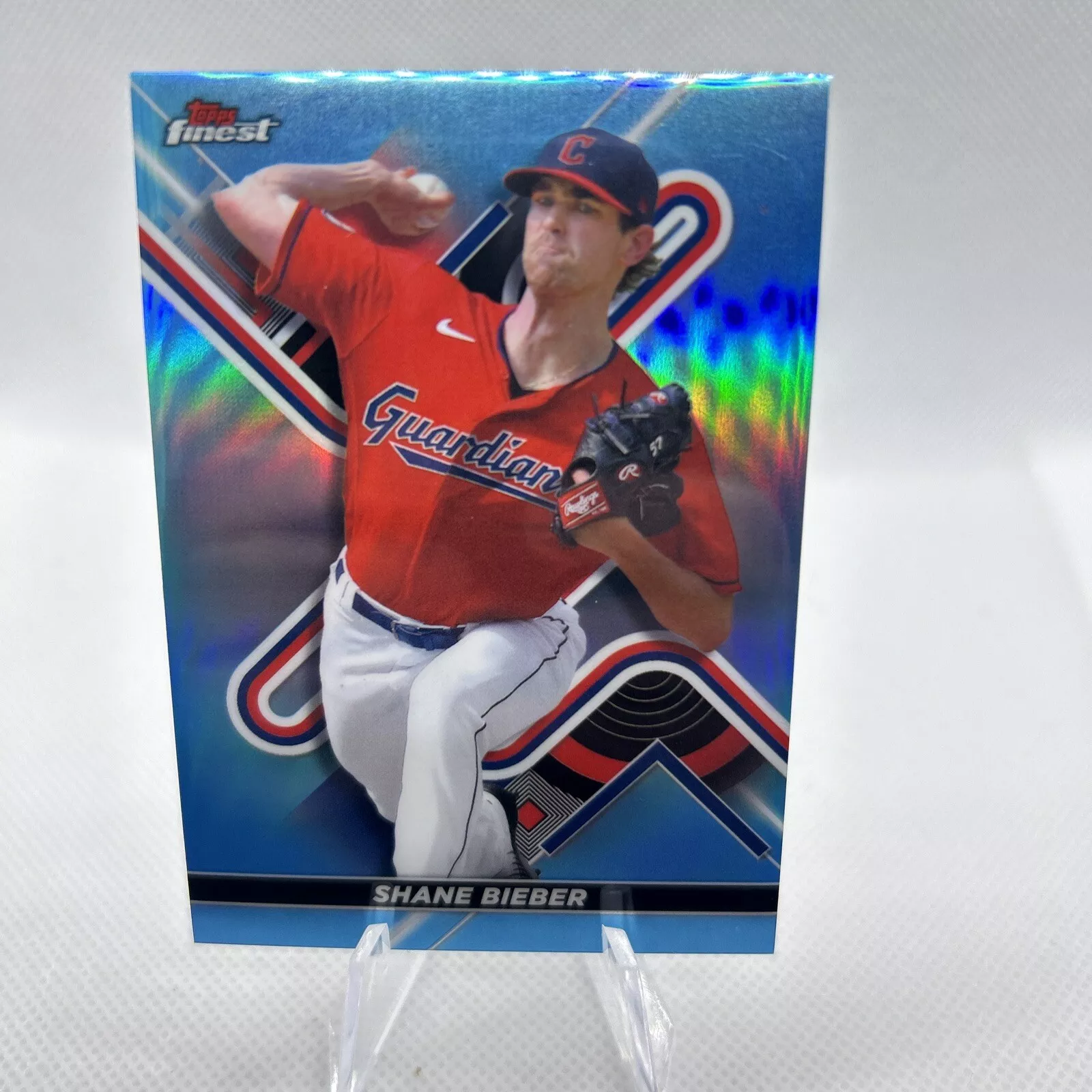 Shane Bieber trading card