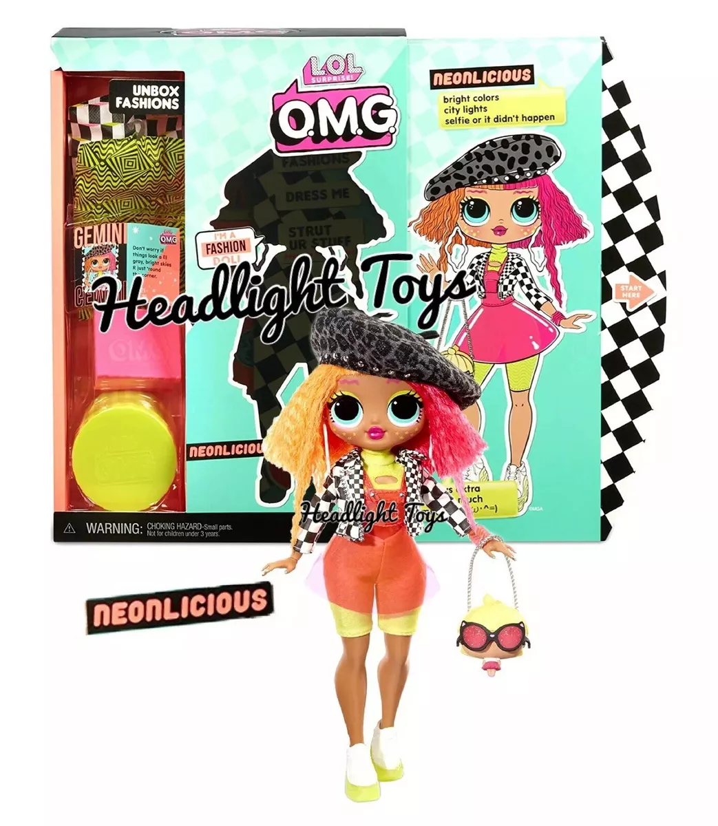 Original Release LOL Surprise NEONLICIOUS OMG 10” Fashion Doll Series 1  Sealed 35051560579