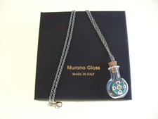 Mini Flacone Di Profumo Ampolla Ciondolo Originale In Vetro Di Murano