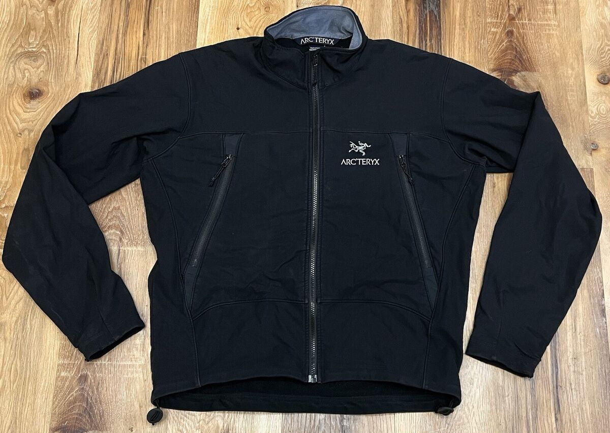 Arcteryx Jacket Men XL Black Gamma Polartec Waterproof Zip Arcteryx Jacket Men XL Black Gamma Polartec Waterproof Zip