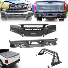 For 2019-2021 Cheverolet Silverado 1500 Front Rear Bumperroll Sport Bar Combo
