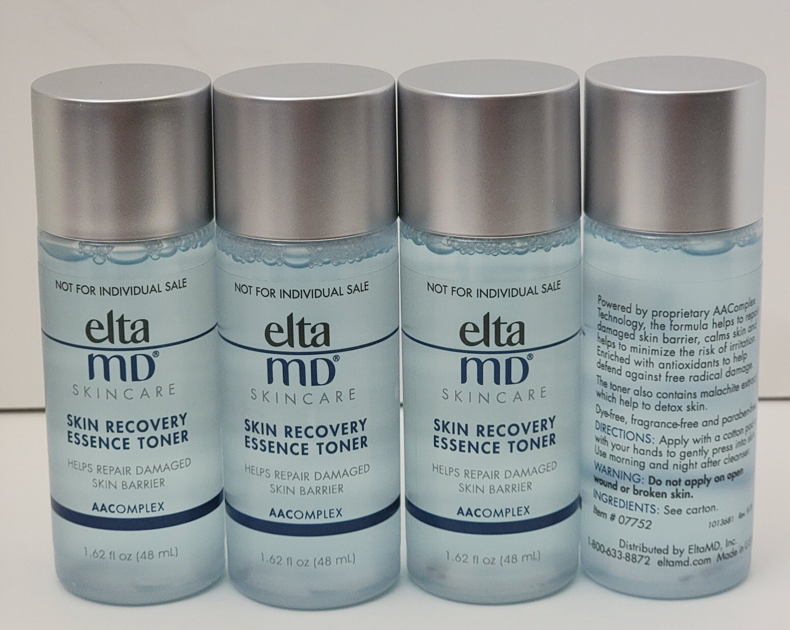 4 pk elta MD Skin Recovery Essence Toner 1.62 fl oz each