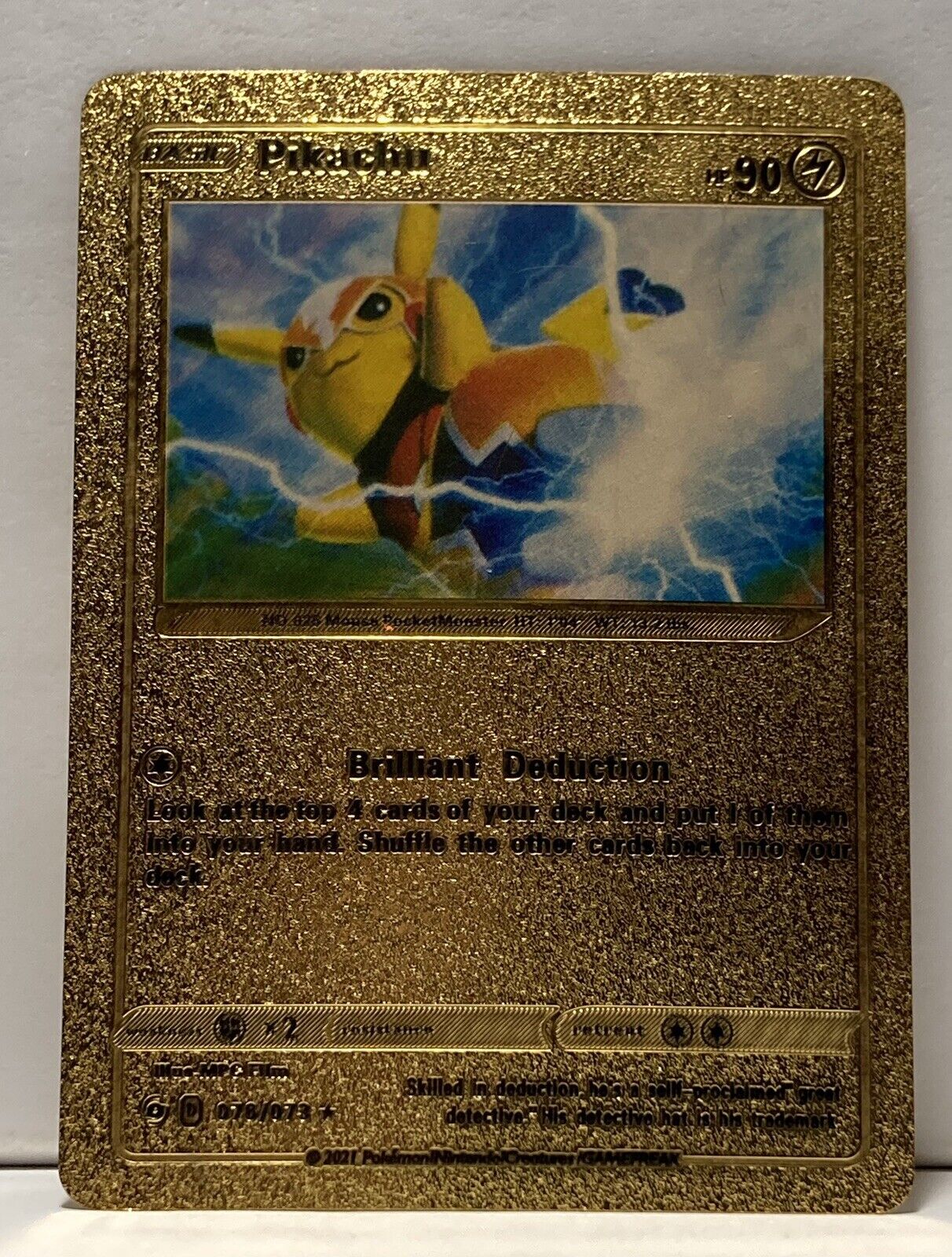 Pikachu 088/090 Fully Shiny Holo 1st Edition Pokemon TCG Rare Card F/S  Nintendo