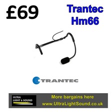 Trantec Hm66 Aerobics Headset Microphone Also Ideal For Sennheiser G3
