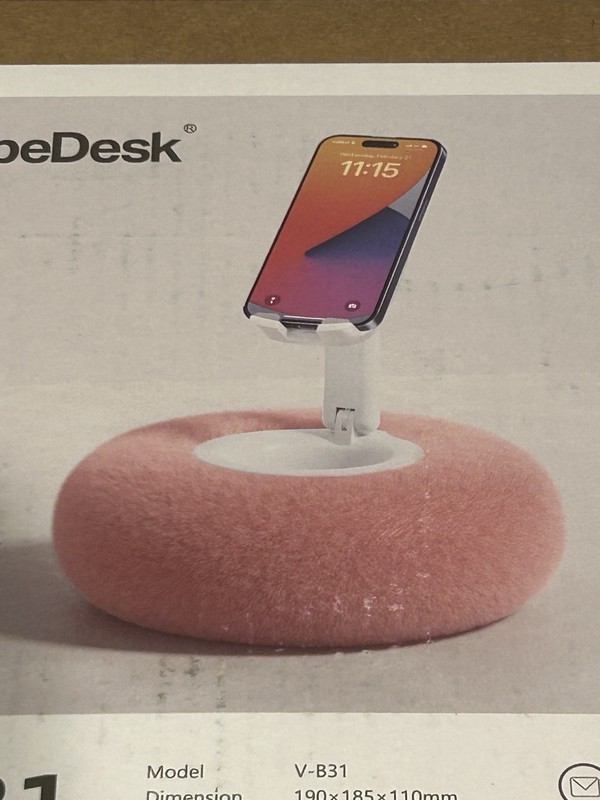SupeDesk Tablet Pillow Stand Adjustable Detachable Universal Compatible Grey