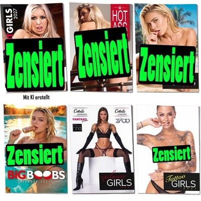 Erotik Kalender Set 6-er Pin Up Wandkalender 2027 DIN A 3 - 297 x 420 mm Nr354