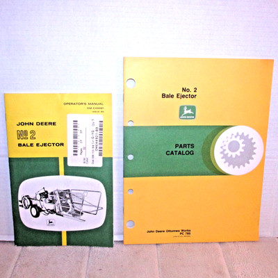 John Deere #2 Bale Ejector Operators Manual & Parts Catalog 14T 24 214T 214WS et