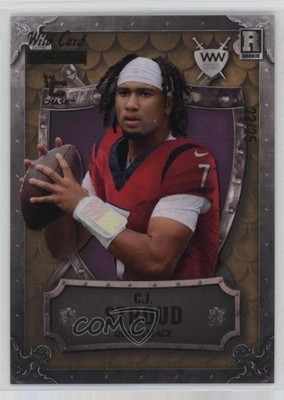 2023 Wild Card Matte Black Premium Edition 22/25 CJ Stroud Rookie RC Shield 12hh
