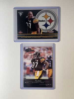 Kendrell Bell *Rookies* (x2) (2001 Private Stock #P67 /795) (2002 Score #117)